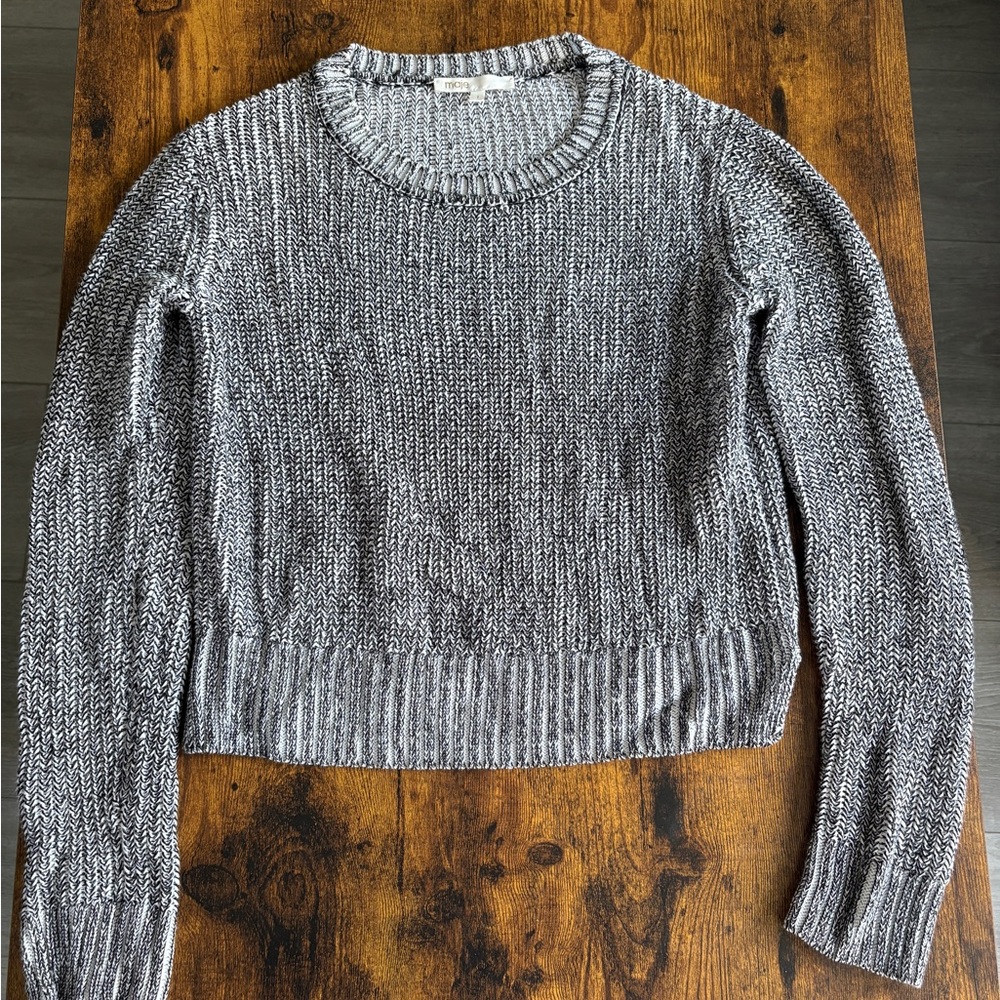 Maje Black and White Women's Sweater